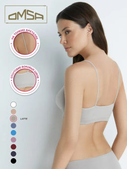 122DD(477) Майка женская (Топ на тонких  бретелях)OMSA