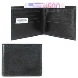 Портмоне мужское Croco-ПР-900 натуральная кожа 1 отд, 10 карм, черный матовый (3) 209430