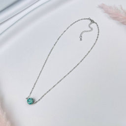 Кулон на цепочке из Хризоколлы 40 см +