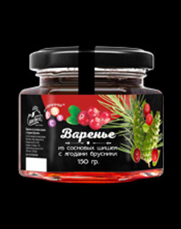 Варенье из сосновой шишки с ягодами брусники 150 г Сам бы ел