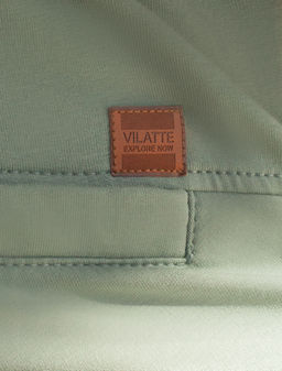 Шорты Vilatte из футера оливковый  фото 3