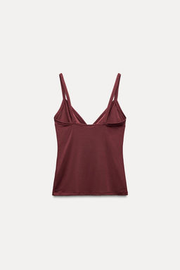 STITCHED VEST TOP - Zara фото 15
