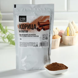 Корица молотая натуральная, пряность для выпечки, напитков KONFINETTA 150 г.
