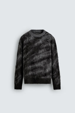 BRUSHED JACQUARD JUMPER