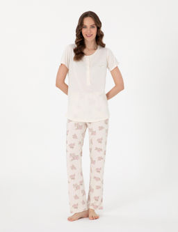 Krem K_sakollu Lohusa Pijama Tak_m_ - Pierre cardin фото 4