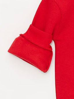 Bisiklet Yaka Bask?l? K?z Bebek Sweatshirt - Waikiki фото 2