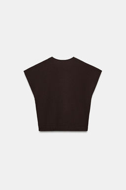 CAMISETA R?STICA ESCOTE PICO / Chocolate