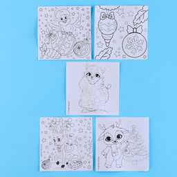 Набор для творчества. Ёлочные шары под раскраску «Лучший подарок», набор 6 шт. + краски