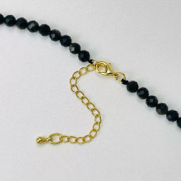 Бусы из Обсидиана золотистого и Пирита огранка - Радуга самоцветов фото 6