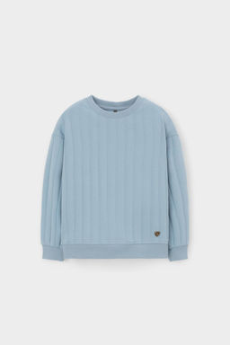 Crockid _ КР 302717/пыльно-синий к557 джемпер (свитшот) для дев  фото 5