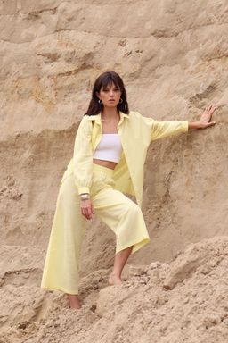7010 Костюм летний с кюлотами лимонный - Martichelli фото 15