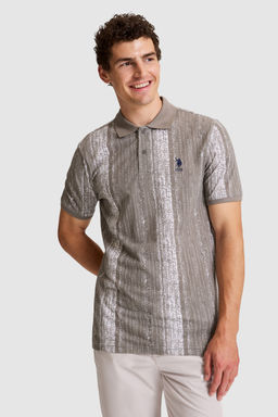 Erkek Gri Regular Fit Polo Yaka TiЕГrt - U.s. polo assn фото 3