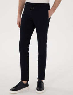 Lacivert Slim Fit Jogger Kanvas Pantolon - Pierre cardin фото 2