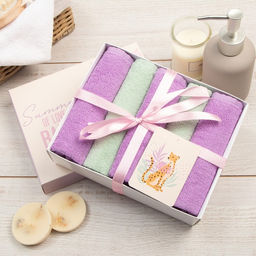 Набор махровых полотенец Этель Summer 30х30 см -5шт, 100% хлопок 340 гр/м2  фото 2