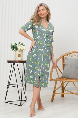 Халат женский Натали 83609 из хлопка  фото 2