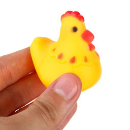 Резиновые игрушки для ванны Крошка Я «Курочки», 4 см, с пищалкой, в наборе 5 шт.