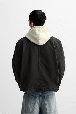 JACKET WITH CONTRAST COLLAR - Zara фото 11