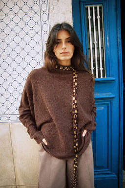 KNIT CAPE BODY JUMPER - Zara фото 2