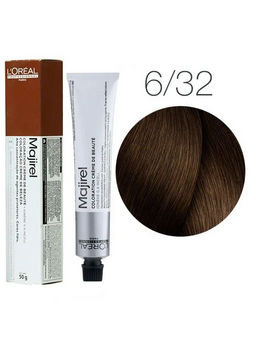 Majirel 6.32 Темный блондин золотисто-перламутровый, крем-краска с технологией улавливания запаха, 60 мл - Loreal professionnel фото 3