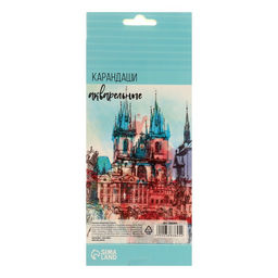 Карандаши цветные акварельные 12 цветов, заточенные, в картонной коробке - Calligrata фото 7
