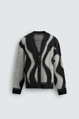 BRUSHED JACQUARD CARDIGAN - Zara фото 15