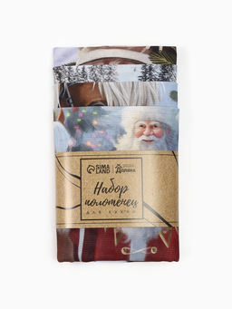 Набор кухонных полотенец Доляна. Лошадь, 35?60 см-4 шт., 100% хл, рогожка, 160 г/м?