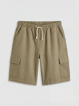 Erkek ?ocuk Gabardin Kargo ?ort