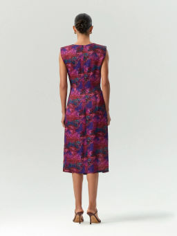 EMKA / Платье-футляр миди с разрезом  фото 5