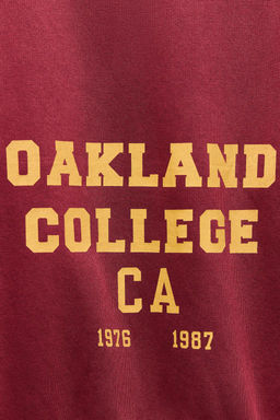 FADED VARSITY SWEATSHIRT - Zara фото 7