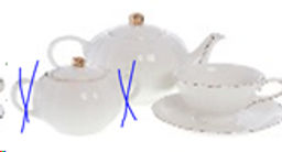 Чайный набор 14 предметов 250 мл на ножке / RS/14- FY203008 /уп 4/ Отв золотом