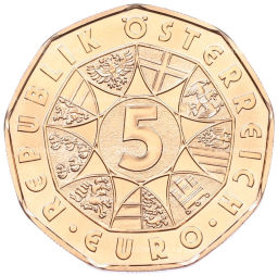 5 евро 2025 года Австрия Танцуй свободно