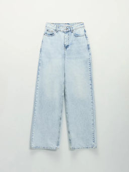 Джинсы wide leg с высокой посадкой / Zarina  фото 5