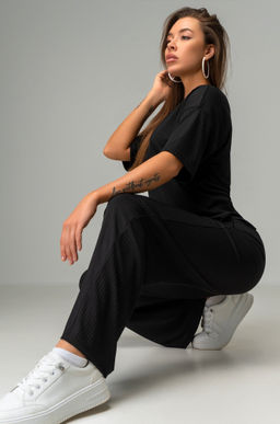 Женский летний костюм лапша с добавлением вискозы Happyfox