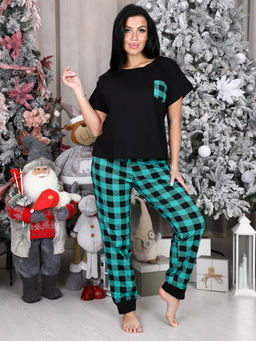 325-ДК ДОМАШНИЙ ЖЕНСКИЙ КОСТЮМ (брюки) (Зеленый) - А-дина фото 2