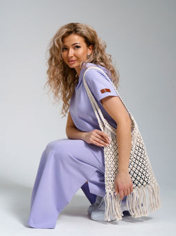 970 Платье-мантия "Лиловый"