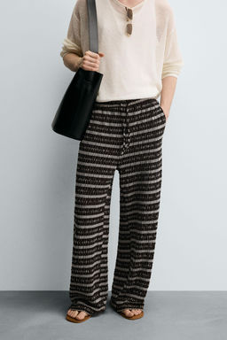 JACQUARD CUTWORK TROUSERS - Zara фото 2