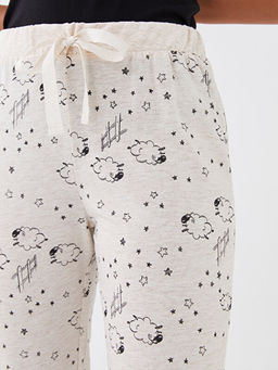 Beli Lastikli Desenli Kad?n Jogger Pijama Alt - Waikiki фото 3