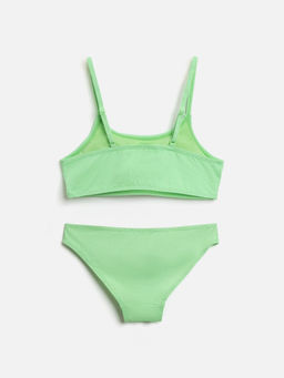 ACOOLA /  Костюм купальный детский для девочек Senzza салатовый  фото 2