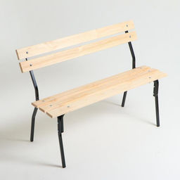 Скамейка садовая «Хит», 120×33×45 см, деревянная, металлические ножки