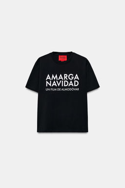 CAMISETA MANGA CORTA ALMOD?VAR / Negro
