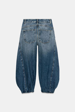 JEANS VOLUMEN GOMA DENIM TRF TIRO MEDIO / Marino - Zara фото 7