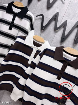 Джемпер - поло в полоску - Bruno фото 8