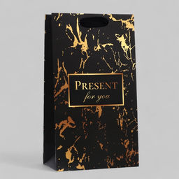 Цена за 4 шт. Пакет подарочный ламинированный Present for you,13×23×7 см