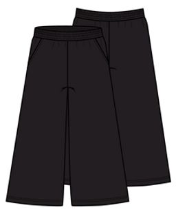 CWJG 70398-22/ Брюки для девочки/ Черный/