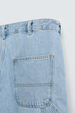 CARPENTER POCKET DENIM BERMUDA SHORTS - Zara фото 36