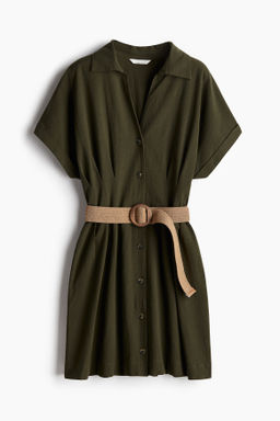 Vestido camisero con cinturon