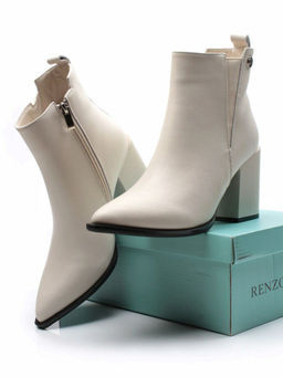 01-PCG267-2 LT.BEIGE Ботинки демисезонные женские (натуральная кожа, байка) - Фабричный китай фото 17