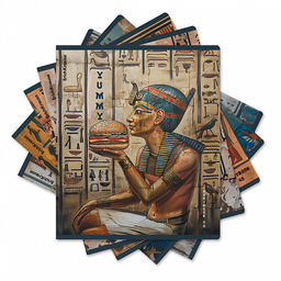 Цена за 5 шт. Тетрадь общая ученическая ErichKrause Newgypt, 48 листов, клетка, матовая ламинация+выборочный УФ-лак_MIX-PACK