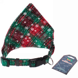 Цена за 2 шт. Ошейник - бандана для питомца "МурГаф", цвет зеленый, 1,5*34см