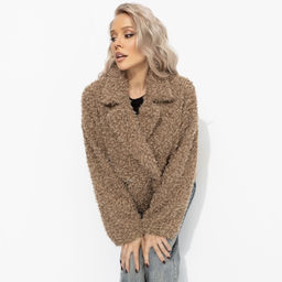 Розыгрыш. Полупальто из экомеха, Слишком заметна (oversize, 50-56)